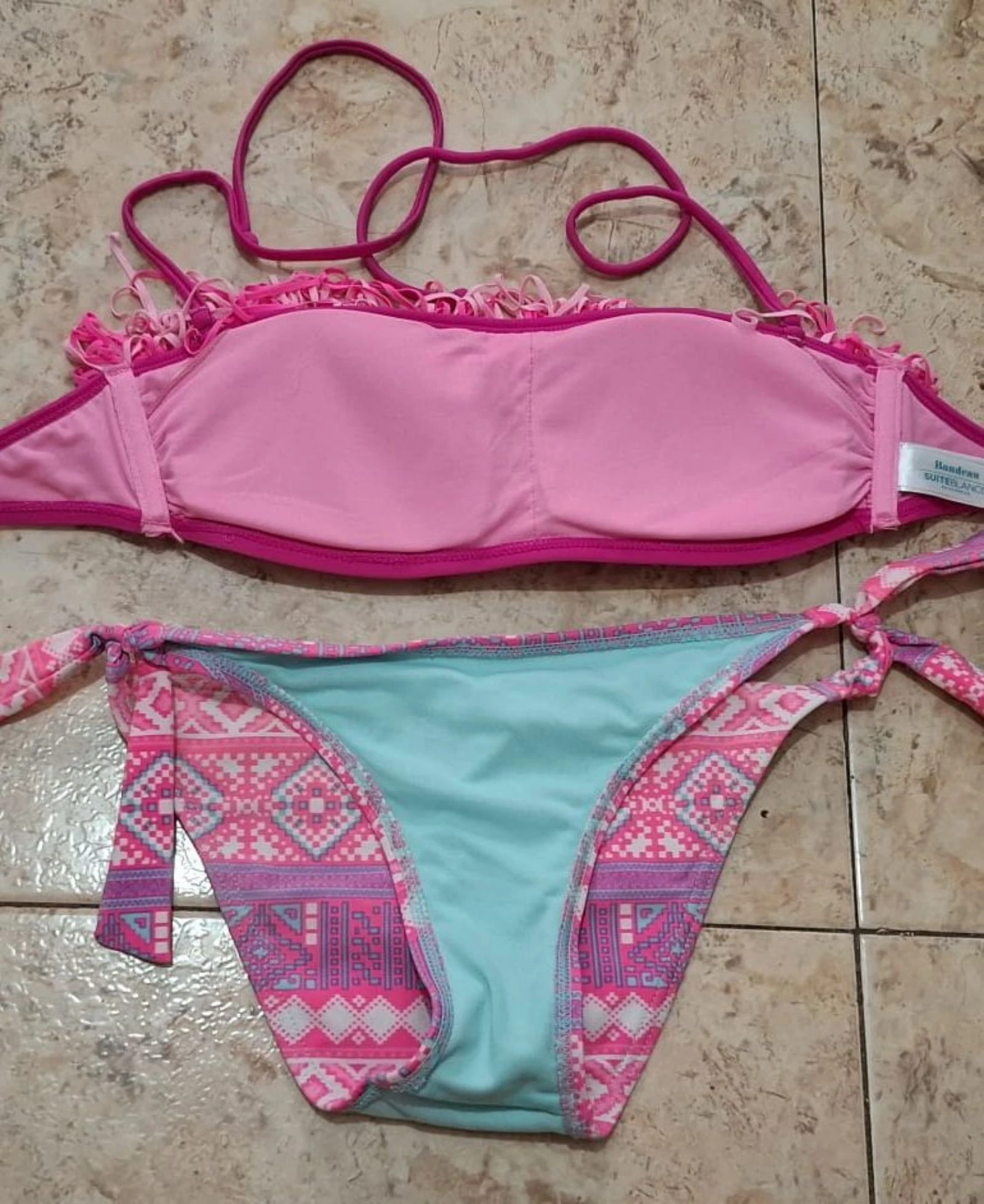 Bikini Suiteblanco Rosa limite edition Y2K – photo 5